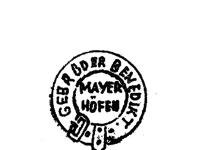 Porcelnka Dvory, titn znaka Gebruder Benedikt Mayerhfen, 1883-1918.