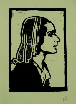 Portrét ženy v šátku