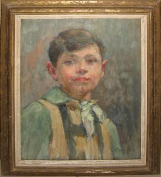 Koppe Jiří Gustav : Portrét chlapce, dat. 1949