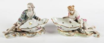 Párové figurální porcelánové slánky - prodáno