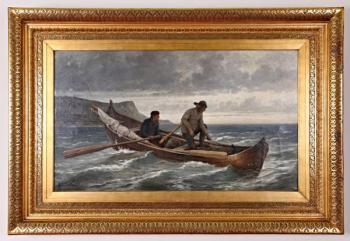 Henri Bource. Rybáři. 180 x 122 cm