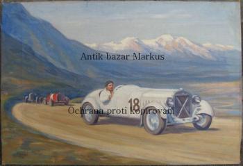 Rudolf Vorbach: Závody automobilù, dat. 1932 