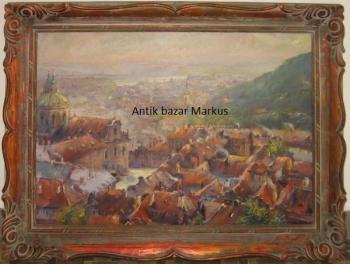 Čermák Rudolf : Malostranské panorama,dat.1943  