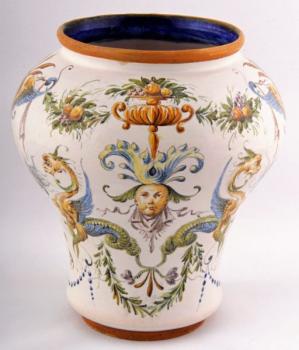 Italská fajánsová váza