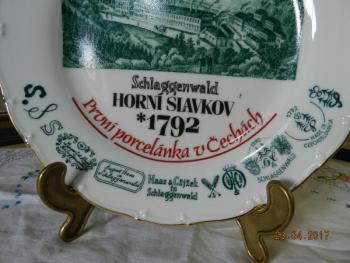 Dekorační talíř Porcelánka Horní Slavkov