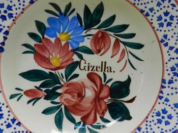 Malovaný talíř Gizella