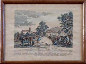 Poplach pøi pádu balónu 27. 8. 1783 v Gonesse 