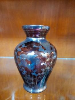 Starožitná sklenìná vázièka, váza