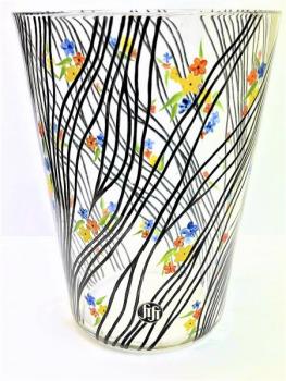 Váza z období  ART DECCO ruční malba značeno