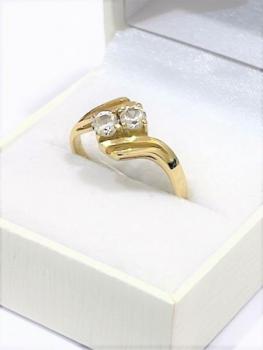 Zlatý dámský prsten - 14 karátů Čejka