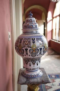 Párové delftské vázy výška 55 cm