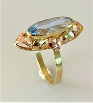 Dmsk zlat prsten ze 14 kartovho zlata 3,44 gr