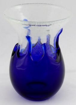 Váza s kobaltovým sklem - Pavel Ježek, Škrdlovice