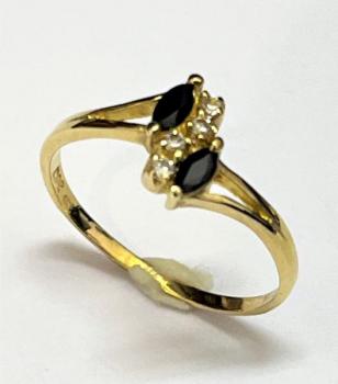 Zlatý dámský prsten 14 karátù