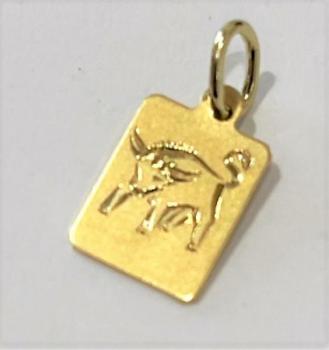Zlatý přívěšk znamení býka 14 karátů-0,65 gramů