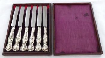 Dekorativní støíbrné malé nože z období 1866 - 188