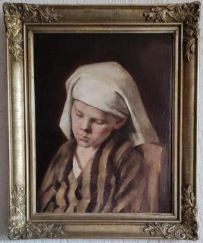 Jelínek Josef : Portrét chlapce, dat. 1890