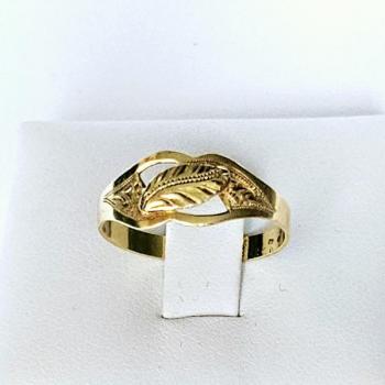 Zlatý dámský prsten - 14 karátů, 1,61 gramů