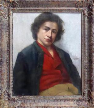 Maximilian Ludwig Lanninger. Sedící portrét