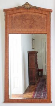 Starožitné velké Trumeau zrcadlo - klasicistní