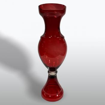 Velká rubínová váza – Egermann / Nový Bor