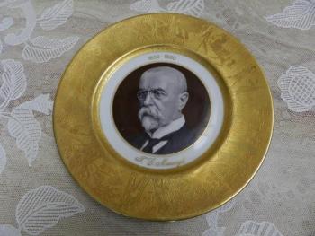 Zlacený talíř, T.G. Masaryk - Karlsbad SVEP, 1930