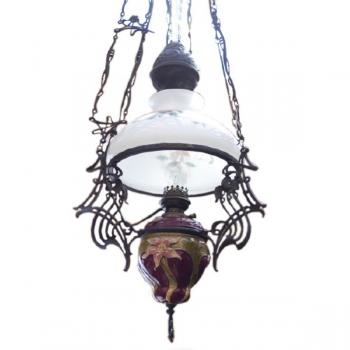 Secesní keramická lampa