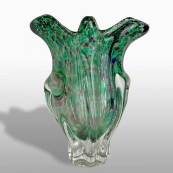 Váza - hutní sklo /  T 6191