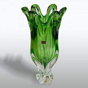 Váza - hutní sklo  / Egermann 