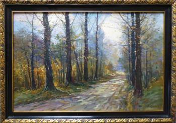 J. Rombald - Podzimn nlada na cest lesem