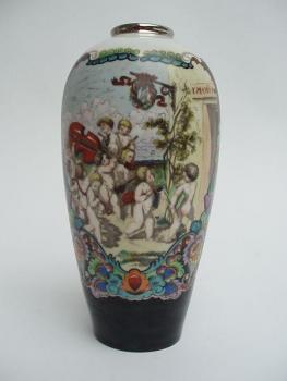 Ruènì malovaná váza - Podhrázský