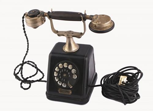 Telefon bakelitový dvojzvonkový 1