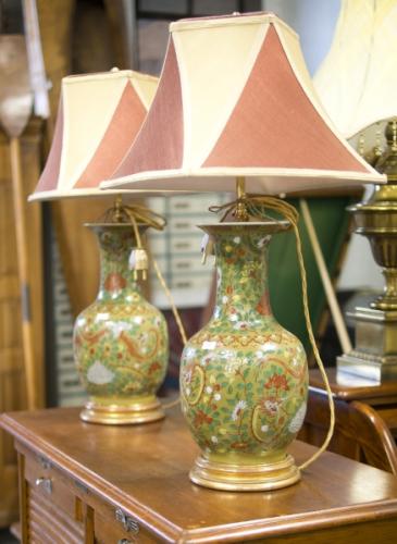 Starožitné párové lampy