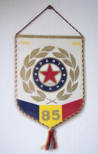 Sportovn vlajeka Sparta KD Praha - 85 let od zaloen