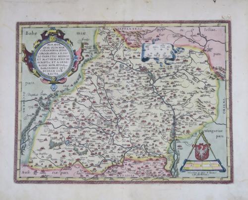 Mapa Moravy - Fabriciova