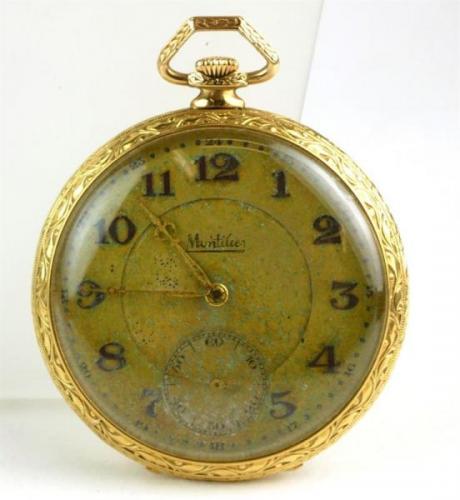 Zlaté kapesní hodinky Montilier