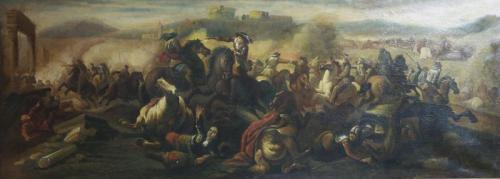 Bitva, olej na pltn, rmovno, Francie 1880