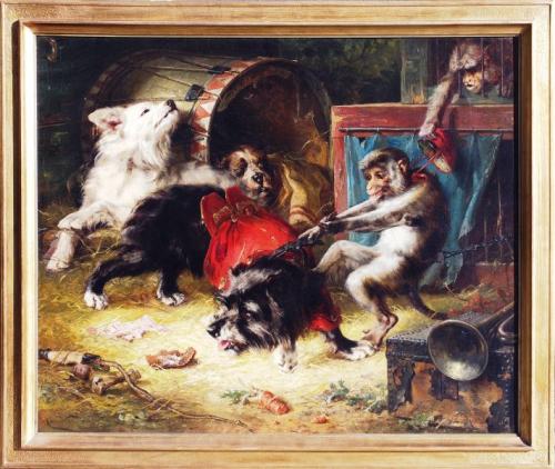 Opice, olej na plátnì, Nìmecko 1900