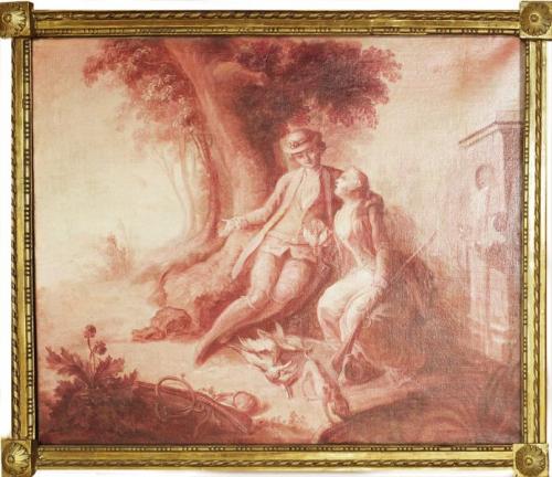 kopie z roku 1800, podle Jean-Antoine Watteaua (1684 - 1721), Francie