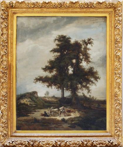 olej na plátně, rám pozlacený, Francie 1850