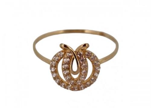 Zlatý luxusní prsten - 18k