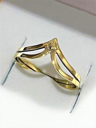 Zlatý prsten 14 karátù velikost 54