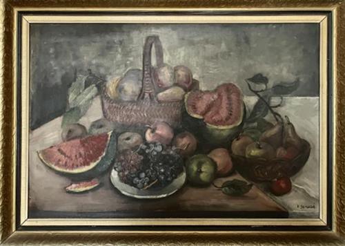 Helena Salichová - zátiší s ovocem