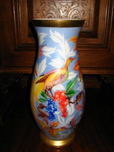 Váza Opál , pøírodní motiv , ruèní malba