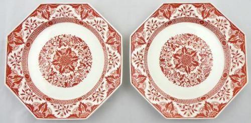 Párové hraněné talíře - Denmark, Minton
